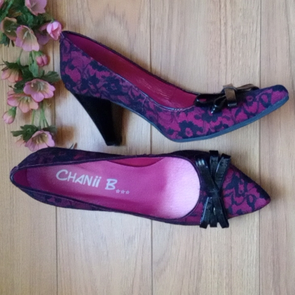 Chanii B Shoes - ⭐️HOST Pick⭐️ X 2 Chanii B | Gorgeous Red /& Black Fabric Heels